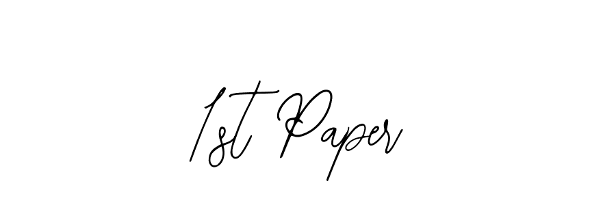 Similarly Bearetta-2O07w is the best handwritten signature design. Signature creator online .You can use it as an online autograph creator for name 1st Paper. 1st Paper signature style 12 images and pictures png