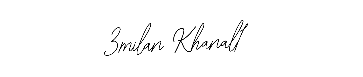 How to make 3milan Khanal1 name signature. Use Bearetta-2O07w style for creating short signs online. This is the latest handwritten sign. 3milan Khanal1 signature style 12 images and pictures png