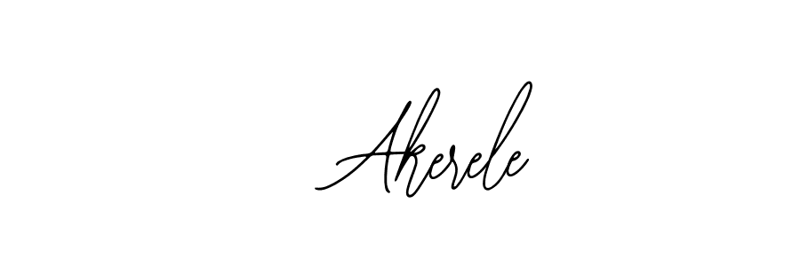 How to make 5 Akerele name signature. Use Bearetta-2O07w style for creating short signs online. This is the latest handwritten sign. 5 Akerele signature style 12 images and pictures png