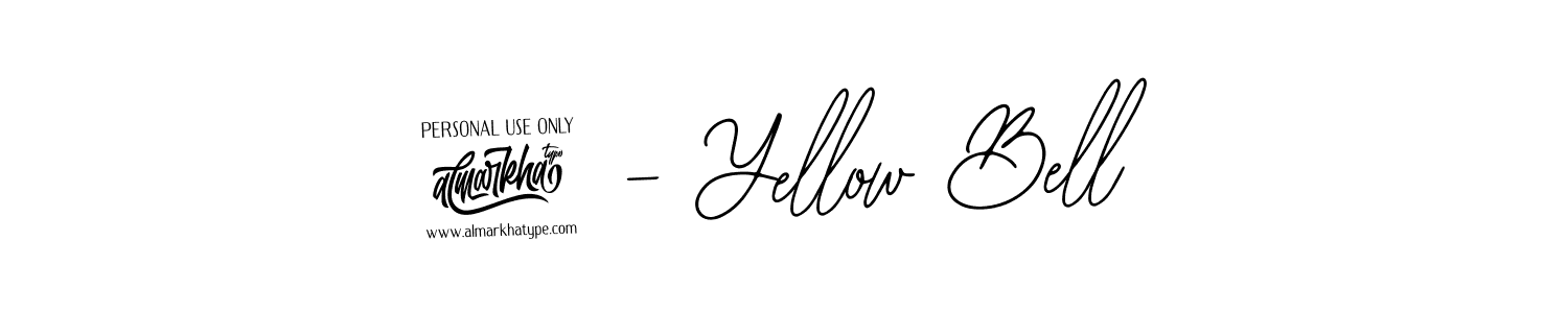 See photos of 7 - Yellow Bell official signature by Spectra . Check more albums & portfolios. Read reviews & check more about Bearetta-2O07w font. 7 - Yellow Bell signature style 12 images and pictures png