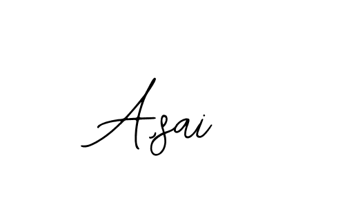 if you are searching for the best signature style for your name A,sai. so please give up your signature search. here we have designed multiple signature styles  using Bearetta-2O07w. A,sai signature style 12 images and pictures png