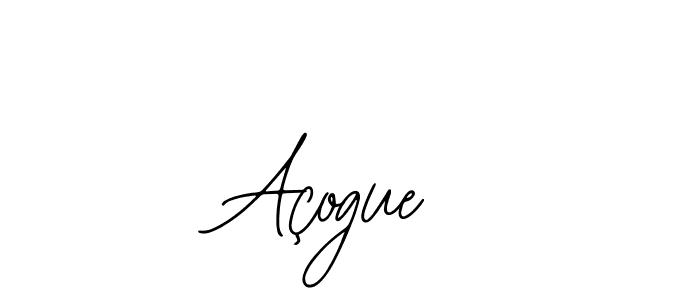 How to make Açogue name signature. Use Bearetta-2O07w style for creating short signs online. This is the latest handwritten sign. Açogue signature style 12 images and pictures png