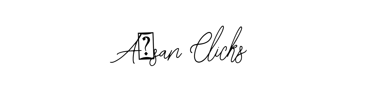 Design your own signature with our free online signature maker. With this signature software, you can create a handwritten (Bearetta-2O07w) signature for name Aحsan Clicks. Aحsan Clicks signature style 12 images and pictures png