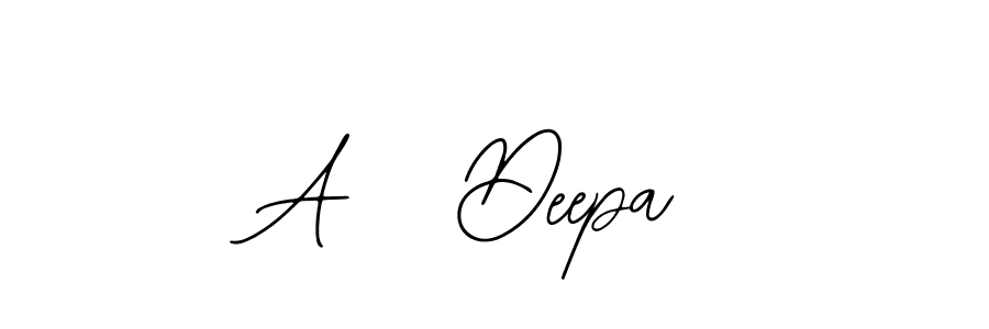 Use a signature maker to create a handwritten signature online. With this signature software, you can design (Bearetta-2O07w) your own signature for name A   Deepa. A   Deepa signature style 12 images and pictures png