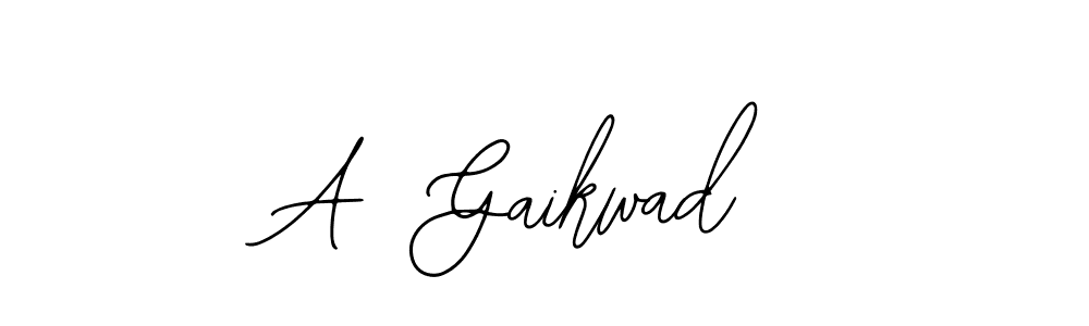 Make a beautiful signature design for name A  Gaikwad. With this signature (Bearetta-2O07w) style, you can create a handwritten signature for free. A  Gaikwad signature style 12 images and pictures png