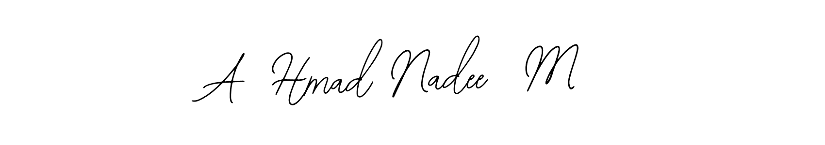 You can use this online signature creator to create a handwritten signature for the name A  Hmad Nadee  M . This is the best online autograph maker. A  Hmad Nadee  M  signature style 12 images and pictures png