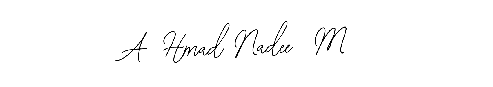 You can use this online signature creator to create a handwritten signature for the name A  Hmad Nadee  M . This is the best online autograph maker. A  Hmad Nadee  M  signature style 12 images and pictures png