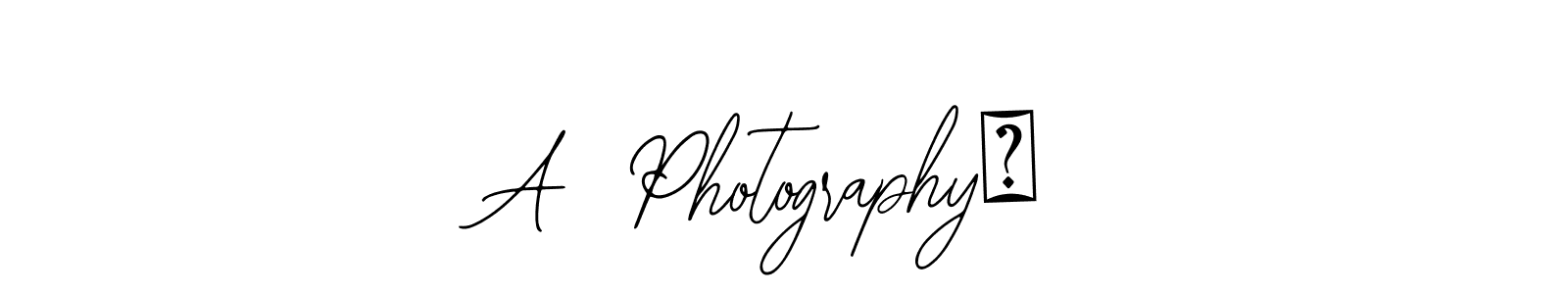 It looks lik you need a new signature style for name A  Photography°. Design unique handwritten (Bearetta-2O07w) signature with our free signature maker in just a few clicks. A  Photography° signature style 12 images and pictures png