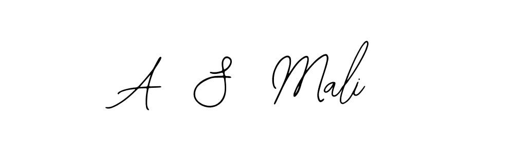 How to make A  S  Mali signature? Bearetta-2O07w is a professional autograph style. Create handwritten signature for A  S  Mali name. A  S  Mali signature style 12 images and pictures png