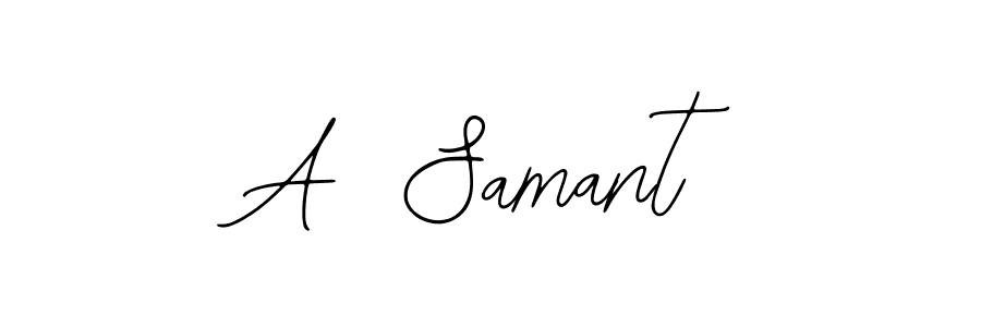Create a beautiful signature design for name A  Samant. With this signature (Bearetta-2O07w) fonts, you can make a handwritten signature for free. A  Samant signature style 12 images and pictures png