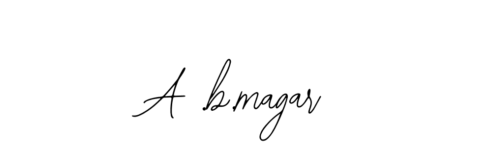 Make a beautiful signature design for name A .b.magar. Use this online signature maker to create a handwritten signature for free. A .b.magar signature style 12 images and pictures png