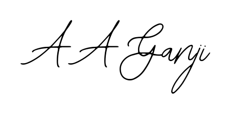 Create your official email sign-off with A A Ganji name in Bearetta-2O07w style. Crisp, clean, and perfectly legible across all screens. A A Ganji signature style 12 images and pictures png