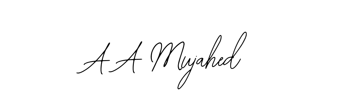 Make a beautiful signature design for name A A Mujahed. Use this online signature maker to create a handwritten signature for free. A A Mujahed signature style 12 images and pictures png