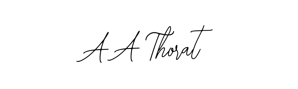 How to Draw A A Thorat signature style? Bearetta-2O07w is a latest design signature styles for name A A Thorat. A A Thorat signature style 12 images and pictures png