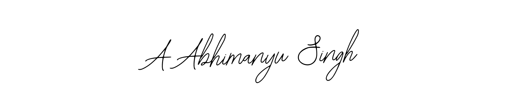 How to make A Abhimanyu Singh signature? Bearetta-2O07w is a professional autograph style. Create handwritten signature for A Abhimanyu Singh name. A Abhimanyu Singh signature style 12 images and pictures png