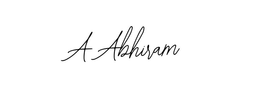 Use a signature maker to create a handwritten signature online. With this signature software, you can design (Bearetta-2O07w) your own signature for name A Abhiram. A Abhiram signature style 12 images and pictures png