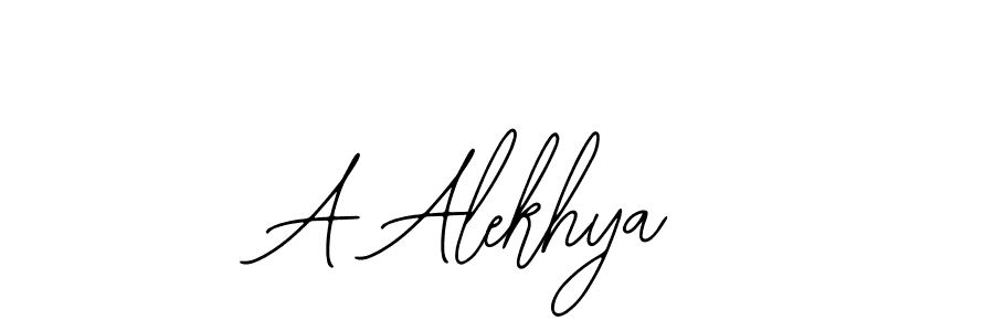 You should practise on your own different ways (Bearetta-2O07w) to write your name (A Alekhya) in signature. don't let someone else do it for you. A Alekhya signature style 12 images and pictures png