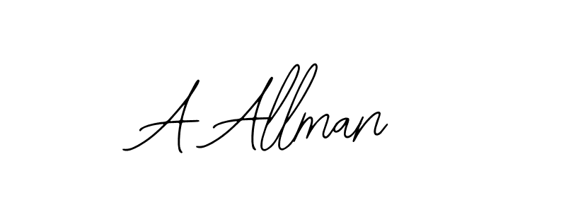 You should practise on your own different ways (Bearetta-2O07w) to write your name (A Allman) in signature. don't let someone else do it for you. A Allman signature style 12 images and pictures png