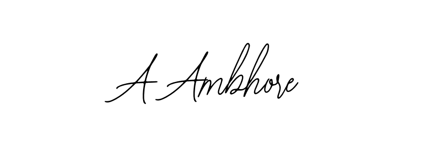Make a beautiful signature design for name A Ambhore. Use this online signature maker to create a handwritten signature for free. A Ambhore signature style 12 images and pictures png