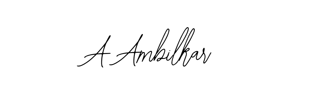 How to make A Ambilkar signature? Bearetta-2O07w is a professional autograph style. Create handwritten signature for A Ambilkar name. A Ambilkar signature style 12 images and pictures png