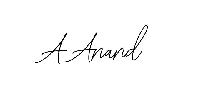 The best way (Bearetta-2O07w) to make a short signature is to pick only two or three words in your name. The name A Anand include a total of six letters. For converting this name. A Anand signature style 12 images and pictures png