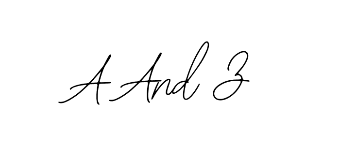 Bearetta-2O07w is a professional signature style that is perfect for those who want to add a touch of class to their signature. It is also a great choice for those who want to make their signature more unique. Get A And Z name to fancy signature for free. A And Z signature style 12 images and pictures png