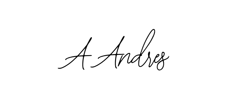 Make a beautiful signature design for name A Andres. With this signature (Bearetta-2O07w) style, you can create a handwritten signature for free. A Andres signature style 12 images and pictures png