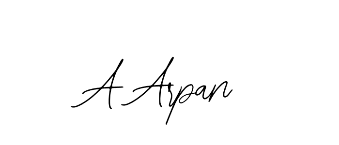 How to make A Arpan signature? Bearetta-2O07w is a professional autograph style. Create handwritten signature for A Arpan name. A Arpan signature style 12 images and pictures png