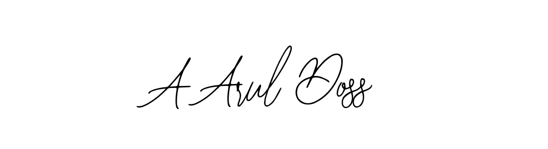 The best way (Bearetta-2O07w) to make a short signature is to pick only two or three words in your name. The name A Arul Doss include a total of six letters. For converting this name. A Arul Doss signature style 12 images and pictures png