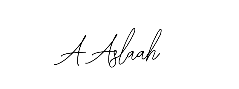 How to Draw A Aslaah signature style? Bearetta-2O07w is a latest design signature styles for name A Aslaah. A Aslaah signature style 12 images and pictures png