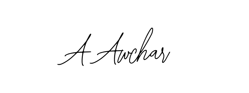 How to Draw A Awchar signature style? Bearetta-2O07w is a latest design signature styles for name A Awchar. A Awchar signature style 12 images and pictures png
