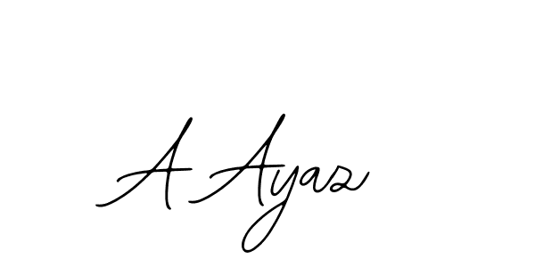 Design your own signature with our free online signature maker. With this signature software, you can create a handwritten (Bearetta-2O07w) signature for name A Ayaz. A Ayaz signature style 12 images and pictures png