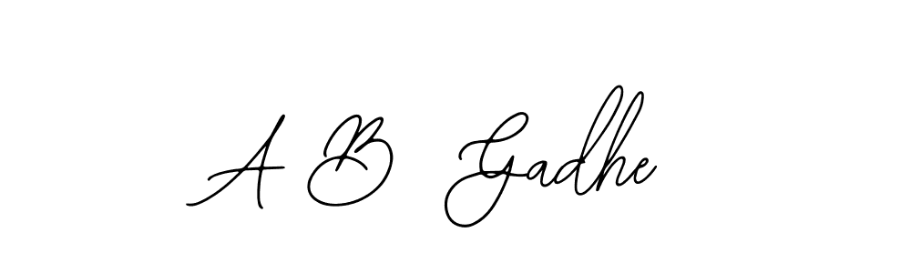 You can use this online signature creator to create a handwritten signature for the name A B  Gadhe. This is the best online autograph maker. A B  Gadhe signature style 12 images and pictures png