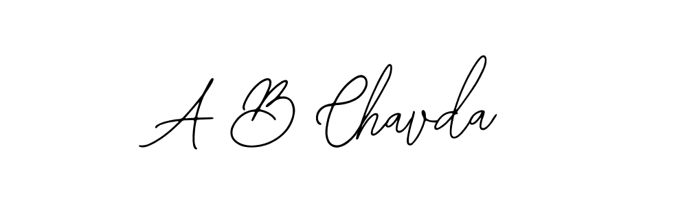 Create a beautiful signature design for name A B Chavda. With this signature (Bearetta-2O07w) fonts, you can make a handwritten signature for free. A B Chavda signature style 12 images and pictures png