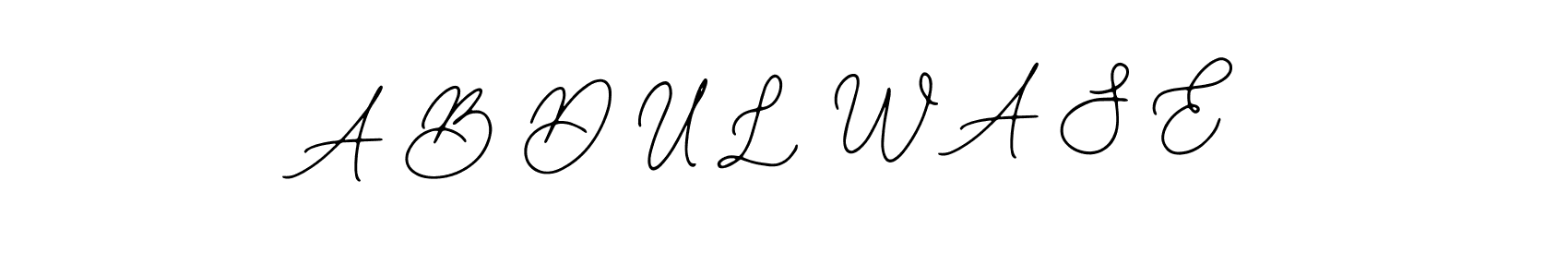 Create a beautiful signature design for name A B D U L W A S E. With this signature (Bearetta-2O07w) fonts, you can make a handwritten signature for free. A B D U L W A S E signature style 12 images and pictures png