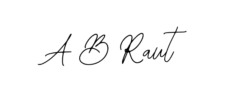 You should practise on your own different ways (Bearetta-2O07w) to write your name (A B Raut) in signature. don't let someone else do it for you. A B Raut signature style 12 images and pictures png