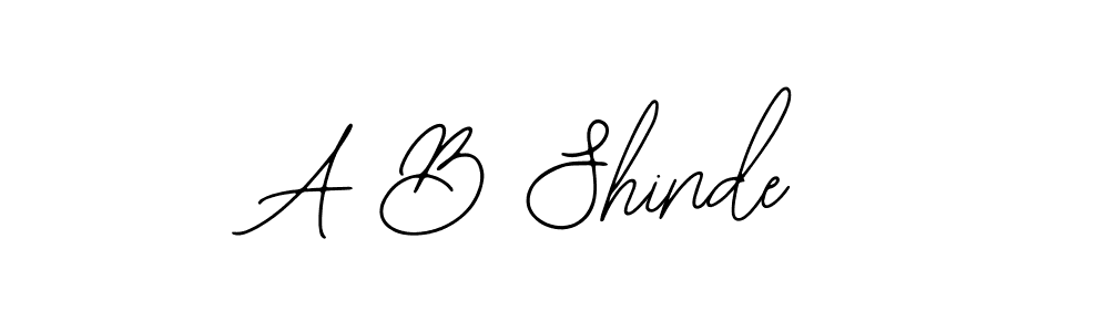 You should practise on your own different ways (Bearetta-2O07w) to write your name (A B Shinde) in signature. don't let someone else do it for you. A B Shinde signature style 12 images and pictures png