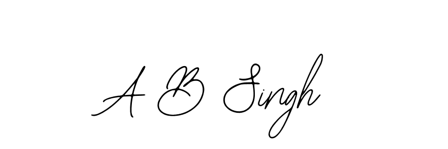 Also You can easily find your signature by using the search form. We will create A B Singh name handwritten signature images for you free of cost using Bearetta-2O07w sign style. A B Singh signature style 12 images and pictures png