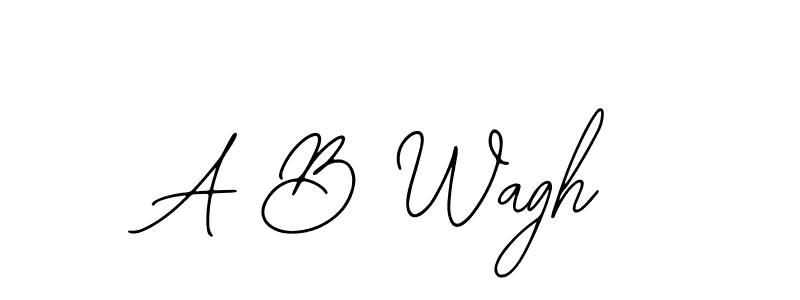 Use a signature maker to create a handwritten signature online. With this signature software, you can design (Bearetta-2O07w) your own signature for name A B Wagh. A B Wagh signature style 12 images and pictures png