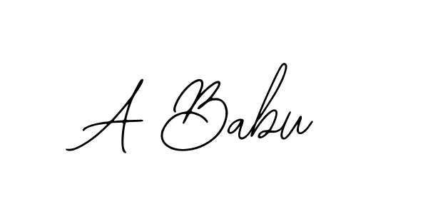 Create a beautiful signature design for name A Babu. With this signature (Bearetta-2O07w) fonts, you can make a handwritten signature for free. A Babu signature style 12 images and pictures png