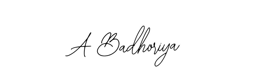 Also You can easily find your signature by using the search form. We will create A Badhoriya name handwritten signature images for you free of cost using Bearetta-2O07w sign style. A Badhoriya signature style 12 images and pictures png