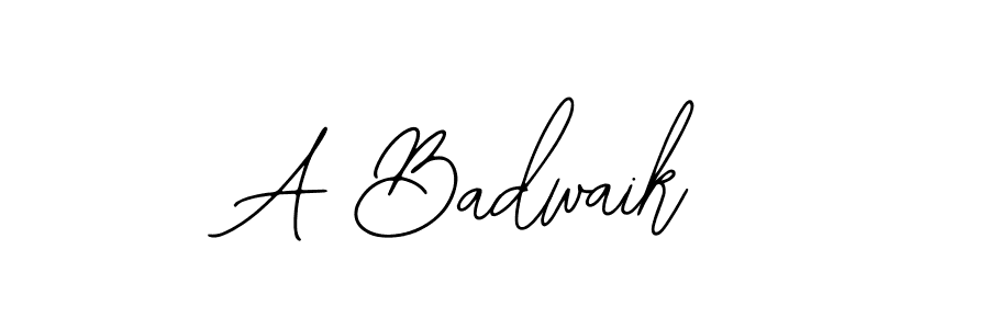 It looks lik you need a new signature style for name A Badwaik. Design unique handwritten (Bearetta-2O07w) signature with our free signature maker in just a few clicks. A Badwaik signature style 12 images and pictures png