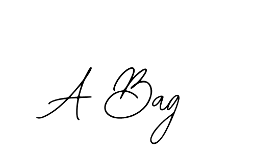 You should practise on your own different ways (Bearetta-2O07w) to write your name (A Bag) in signature. don't let someone else do it for you. A Bag signature style 12 images and pictures png