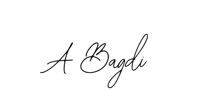 You should practise on your own different ways (Bearetta-2O07w) to write your name (A Bagdi) in signature. don't let someone else do it for you. A Bagdi signature style 12 images and pictures png