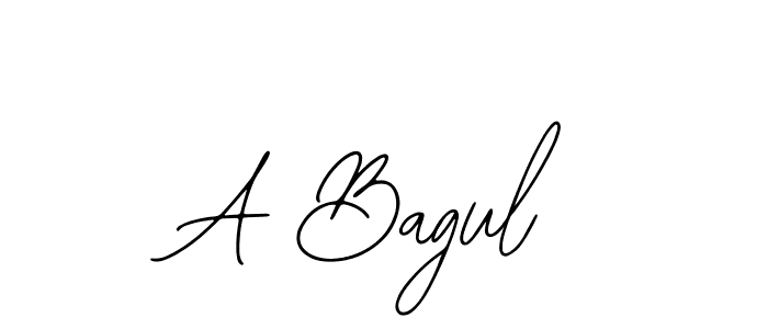 How to make A Bagul name signature. Use Bearetta-2O07w style for creating short signs online. This is the latest handwritten sign. A Bagul signature style 12 images and pictures png