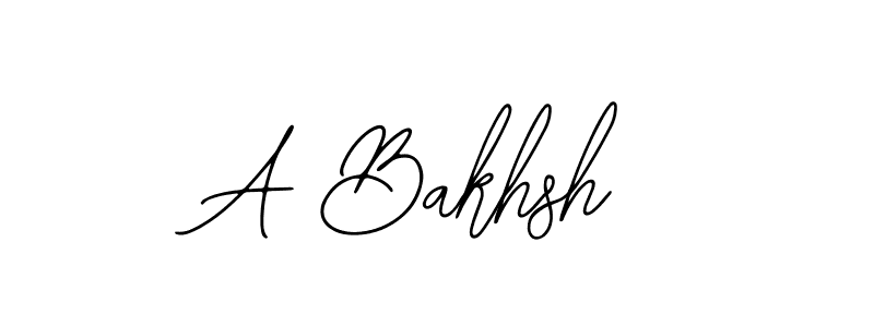 Use a signature maker to create a handwritten signature online. With this signature software, you can design (Bearetta-2O07w) your own signature for name A Bakhsh. A Bakhsh signature style 12 images and pictures png