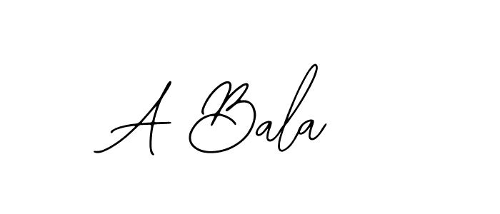 Also You can easily find your signature by using the search form. We will create A Bala  name handwritten signature images for you free of cost using Bearetta-2O07w sign style. A Bala  signature style 12 images and pictures png