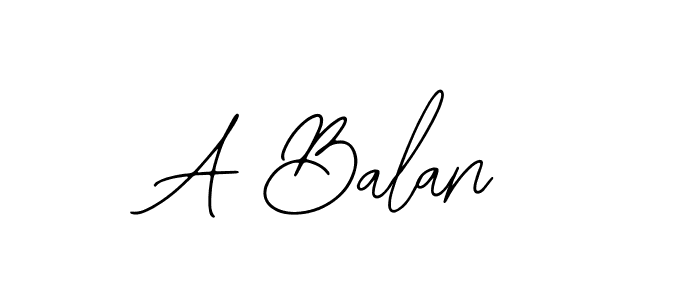 Create a beautiful signature design for name A Balan. With this signature (Bearetta-2O07w) fonts, you can make a handwritten signature for free. A Balan signature style 12 images and pictures png