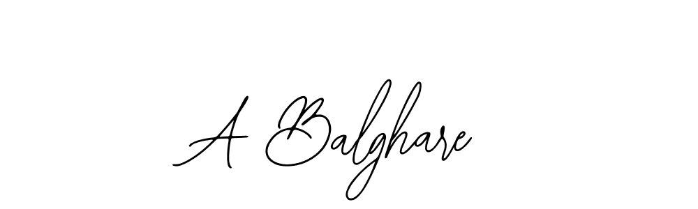 Create a beautiful signature design for name A Balghare. With this signature (Bearetta-2O07w) fonts, you can make a handwritten signature for free. A Balghare signature style 12 images and pictures png
