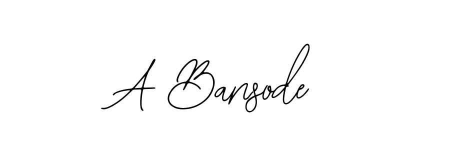 This is the best signature style for the A Bansode name. Also you like these signature font (Bearetta-2O07w). Mix name signature. A Bansode signature style 12 images and pictures png